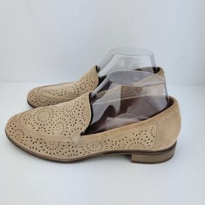 Clarks Womens Size 8 Tan Sand Trish Calla Suede Ortholite Comfort Shoes